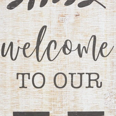 Wood Sign Home Wall Decor Beige - Olivia & May - Image 3