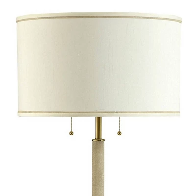 Dann Foley Lifestyle Shagreen Pattern Floor Lamp Polished Brass - StyleCraft