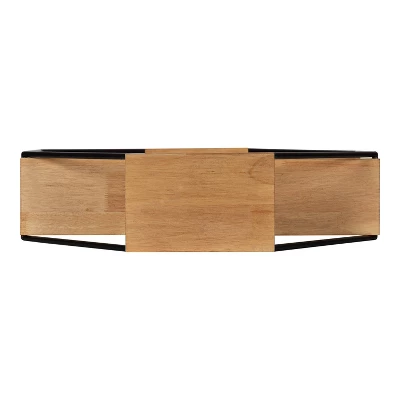 Lintz Octagon Floating Wall Shelves - Kate & Laurel All Things Decor - Image 4