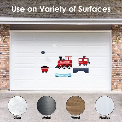 Big Dot Of Happiness Railroad Party Crossing - Peel And Stick Train Nursery And Kids Room Vinyl Wall Art Stickers - Wall Decals - Set Of 20 - Image 3