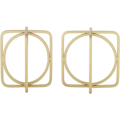 Studio 55D Suffolk Gold Metal Decorative Objects Set Of 2 - Image 2