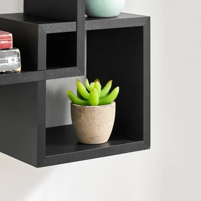 28.35" X 18" Blocchetto Intersecting Cubes Wall Shelf Unit - Danya B. - Image 7