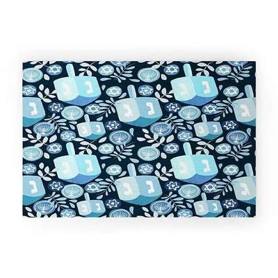 Marni Night Dreidel Looped Vinyl Welcome Mat - Society6 - Image 5