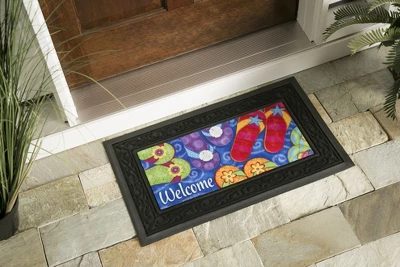 Evergreen Indoor Outdoor Doormat Bundle Set Of 5 - Frame And 4 Welcome Seasonal Inserts Spring Summer Fall And Winter - Image 2