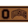 Evergreen Ohio State University Logo Turf Mat, Brown- 28 X 16 Inches Indoor Outdoor Doormat