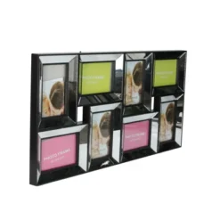 Northlight 27.5" Black Trimmed Glass Encased Collage Photo Picture Frame Wall Decoration