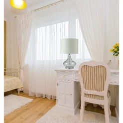 24.5" Traditional Fluted Glass Table Lamp With Rotary Switch (Includes CFL Light Bulb) Clear - Ore International