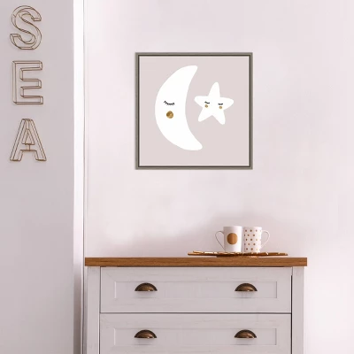 16" X 16" Nap Time I By Victoria Barnes Framed Canvas Wall Art Gray Wash - Amanti Art - Image 5