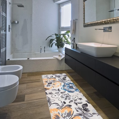 World Rug Gallery Modern Floral Anti Fatigue Standing Mat - Image 7