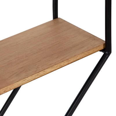 Lintz Octagon Floating Wall Shelves - Kate & Laurel All Things Decor - Image 3