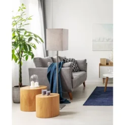 Estelle Floor Lamp Brushed Steel - Adesso