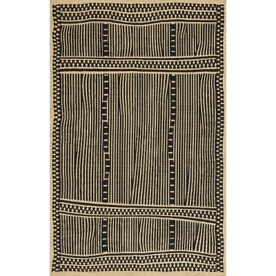 NuLOOM Noel Bohemian Striped Hand Woven Jute Area Rug - Image 9