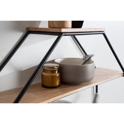 Lintz Octagon Floating Wall Shelves - Kate & Laurel All Things Decor - Image 6