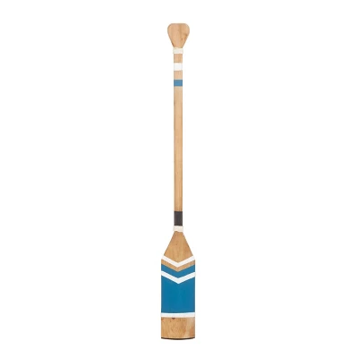 Wood Paddle Novelty Canoe Oar Wall Decor With Arrow Design And Rope Detail - Olivia & May - Image 7