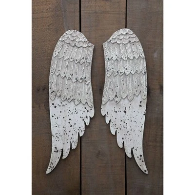 Wooden Wing Wall Art 2pc - Storied Home