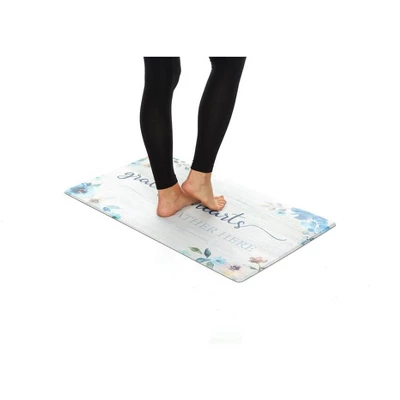 J&V TEXTILES 20" X 39" Comfort Collection Anti-Fatigue Kitchen Floor Mat (Grateful Hearts Gather)