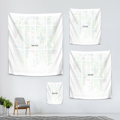 Americanflat Winter In Glasshouses 2 By David Fleck Wall Tapestry - Image 3