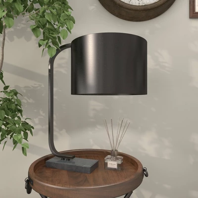 Traditional Metal Table Lamp Black - Olivia & May - Image 9
