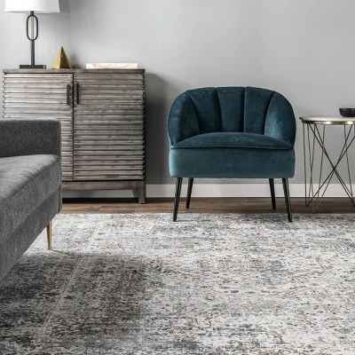 NuLOOM Lola Distressed Medallion Area Rug - Image 7