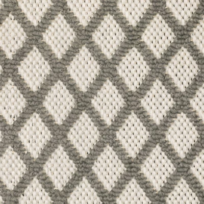 Trinity Casual Diamond Lattice Patio Area Rug Beige/Gray - Captiv8e Designs - Image 6