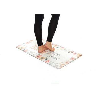 J&V TEXTILES 20" X 39" Comfort Collection Anti-Fatigue Kitchen Floor Mat (Home Sweet Home)