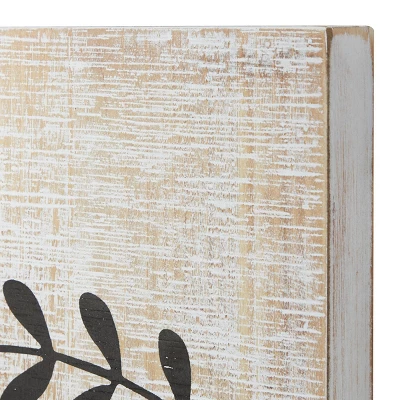 Wood Sign Home Wall Decor Beige - Olivia & May - Image 2