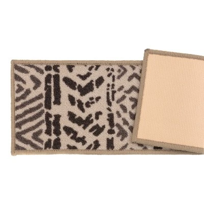 World Rug Gallery Bohemian Design Geometric Non-Slip Stair Treads - Image 2
