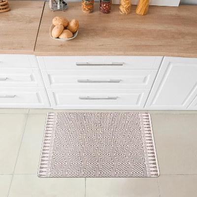 World Rug Gallery Contemporary Geometric Anti-Fatigue Standing Mat - Image 8