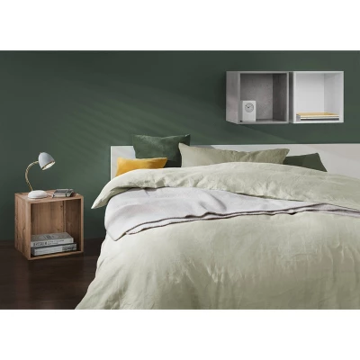 14.8" X 12.8" Wall Shelf Cube Gray - Dolle Shelving - Image 2