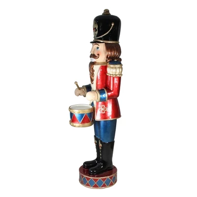 Northlight 60.5" Red And Black LED Animated Musical Drumming Christmas Nutcracker - Image 2