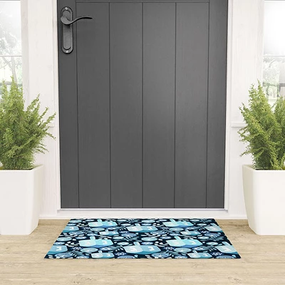 Marni Night Dreidel Looped Vinyl Welcome Mat - Society6