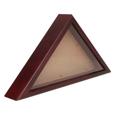 Juvale American Flag Display Case For Army Veterans Burial, Glass Box For Memorial Service (24.7 X 12.4 X 3.5 In) - Image 4