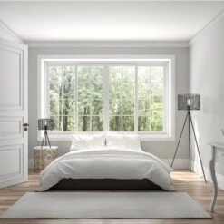 61" Ingrid Black Cage Shade Metal Tripod Floor Lamp - River Of Goods