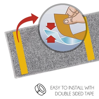 SussexHome Diamond Design Cotton Anti-Slip Stair Treads, 9” X 28“ - Image 5