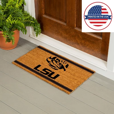 Evergreen Louisiana State University Logo Turf Mat, Brown- 28 X 16 Inches Indoor Outdoor Doormat - Image 5
