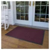 2'x3' Solid Doormat Burgundy/Black - HomeTrax