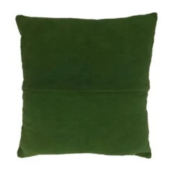 20"x20" Oversize Tufted Pom-Pom Design Square Throw Pillow Cover Green - Saro Lifestyle