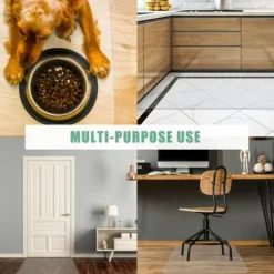 Costway 47'' X 47'' PVC Chair Floor Mat Home Office Protector For Home Office