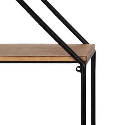 Lintz Octagon Floating Wall Shelves - Kate & Laurel All Things Decor - Image 2