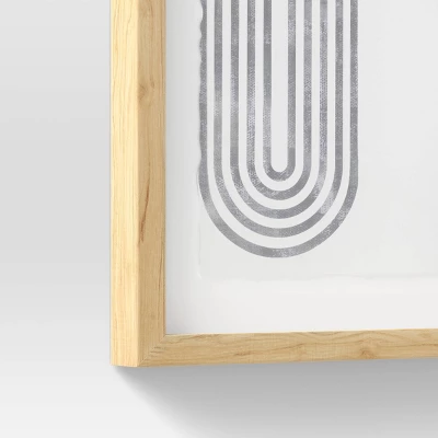 (Set Of 2) 16" X 20" Curve Lines Framed Under Glass Black - Threshold™ - Image 5