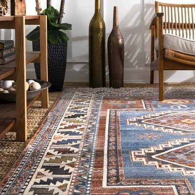 NuLOOM Vintage Kathryn Aztec Tassel Area Rug - Image 6