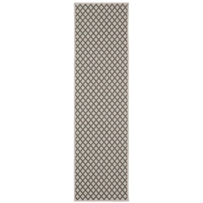 Trinity Casual Diamond Lattice Patio Area Rug Beige/Gray - Captiv8e Designs - Image 11