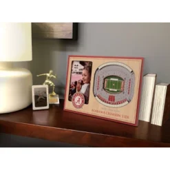 4" X 6" NCAA Alabama Crimson Tide 3D StadiumViews Picture Frame