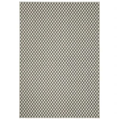 Trinity Casual Diamond Lattice Patio Area Rug Beige/Gray - Captiv8e Designs - Image 10