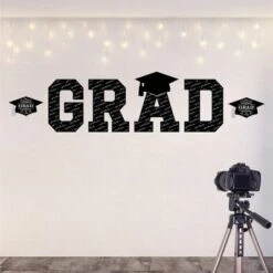 Big Dot Of Happiness Graduation Cheers Party Decor - Vinyl Wall Decals - Grad