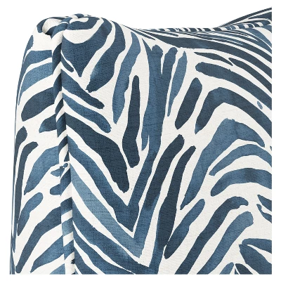 Blue Zebra Throw Pillow (20"x20") - Skyline Furniture - Image 2