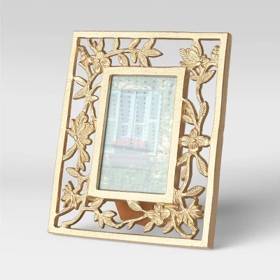 4" X 6" Metal Feather Frame Light Gold - Opalhouseâ„¢ - Image 2