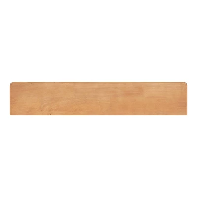 27" X 7" Alta Decorative Wall Shelf With Hooks Natural - Kate & Laurel All Things Decor - Image 3