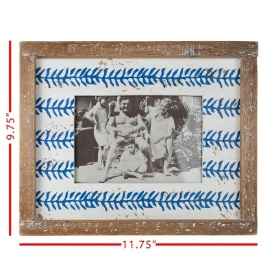 Blue Print 5X7 Wood Photo Frame - Foreside Home & Garden - Image 6