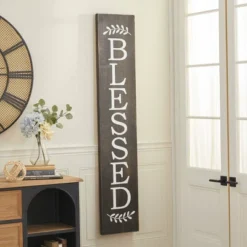 Farmhouse Wood Words And Text Wall Decor Brown - Olivia & May